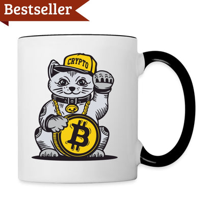 Winke Katze Bitcoin Tasse