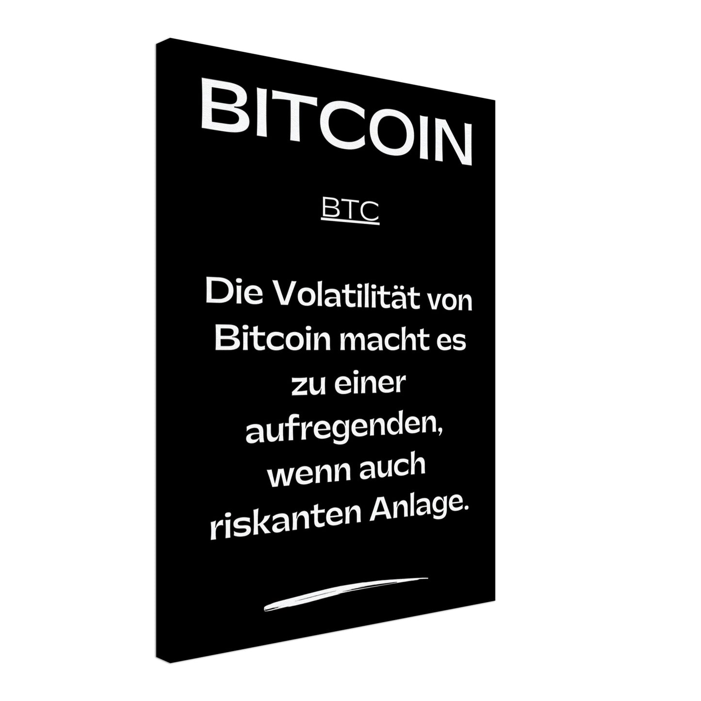Bitcoin Leinwand