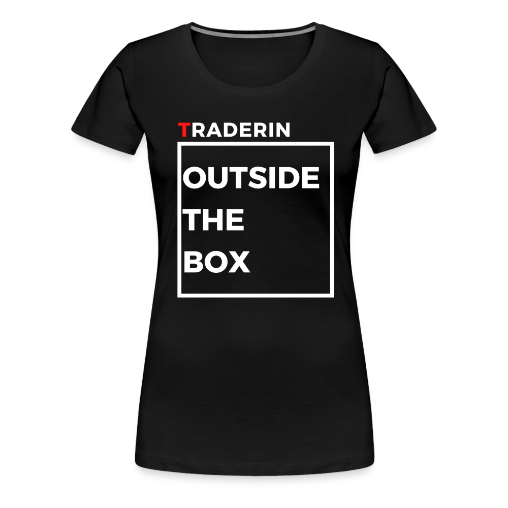 Outside the Box Premium T-Shirt Frauen - Schwarz