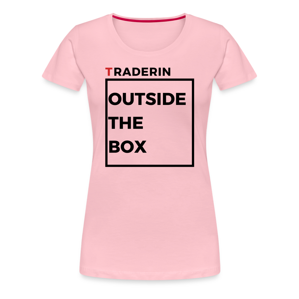 Outside the Box Premium T-Shirt Frauen - Hellrosa