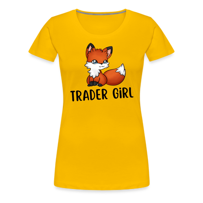 Trader Premium T-Shirt Frauen - Sonnengelb