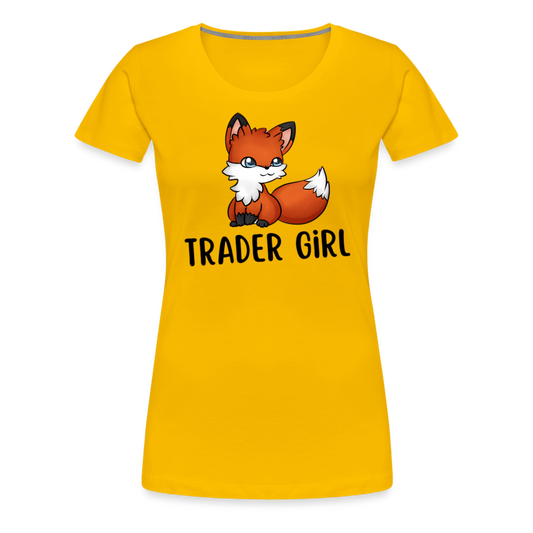 Trader Premium T-Shirt Frauen - Sonnengelb