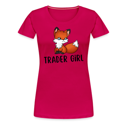 Trader Premium T-Shirt Frauen - dunkles Pink