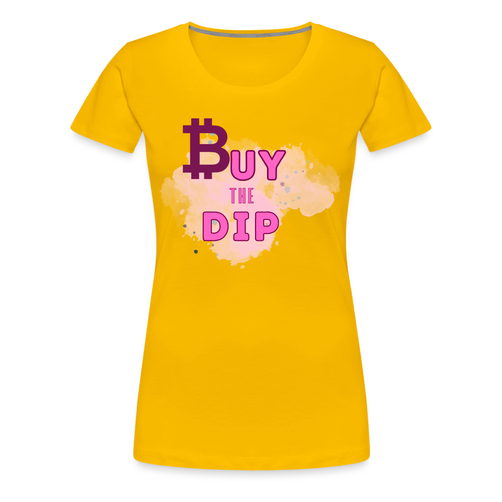 Buy the DIP Frauen Premium T-Shirt - Sonnengelb