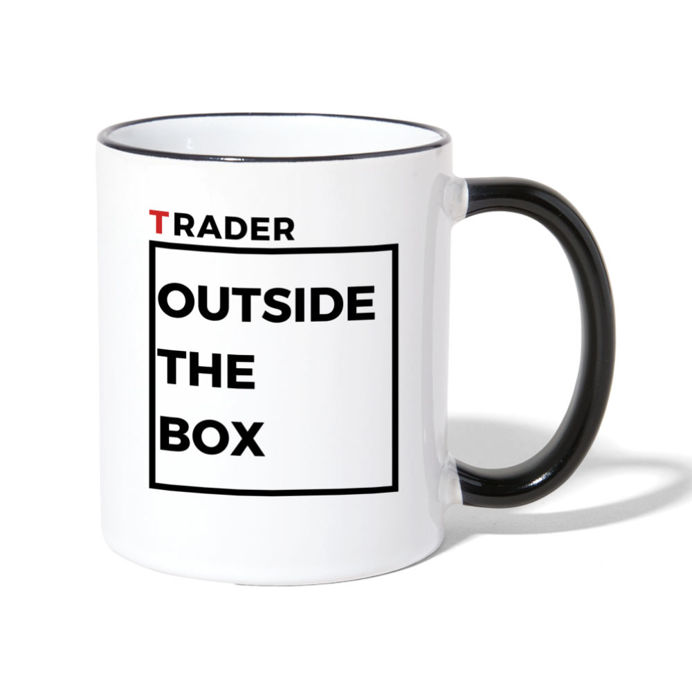 Trader Outside the Box Tasse - Weiß/Schwarz
