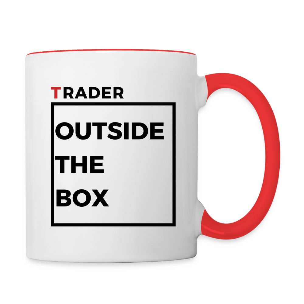 Trader Outside the Box Tasse - Weiß/Rot