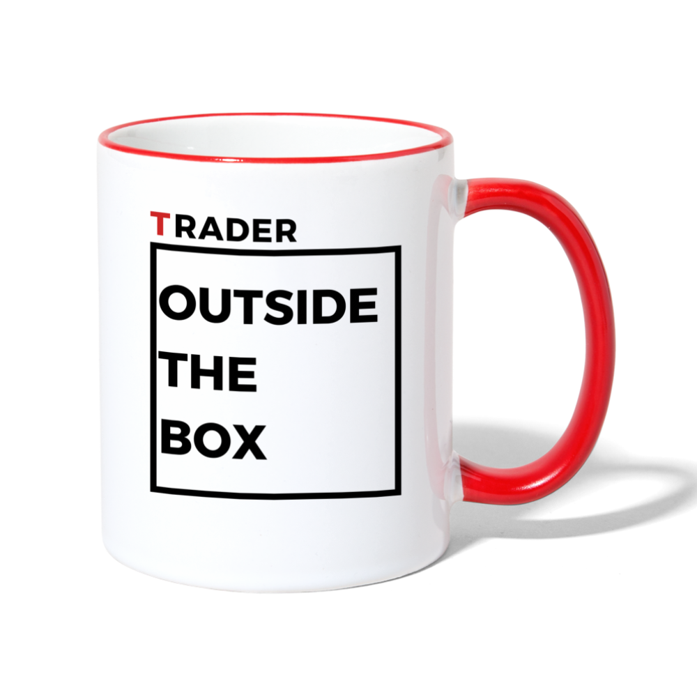 Trader Outside the Box Tasse - Weiß/Rot