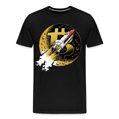 Bitcoin Fly Premium T-Shirt - Schwarz