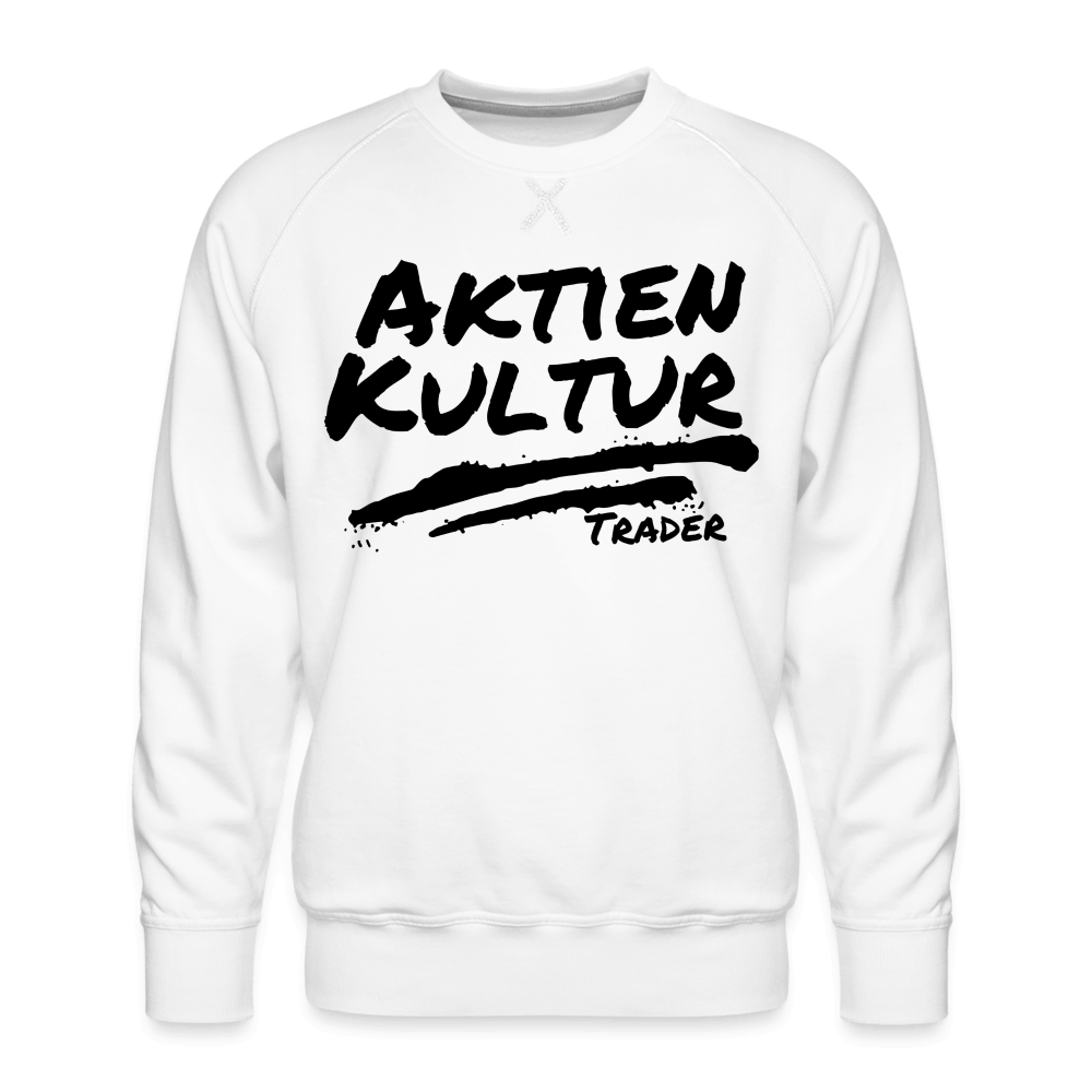 Aktien Kultur Premium Pullover - weiß