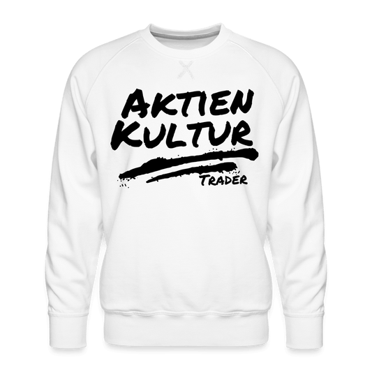 Aktien Kultur Premium Pullover - weiß