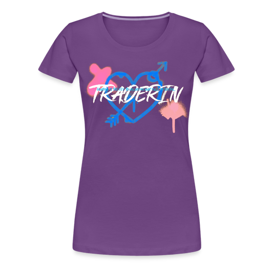 Traderin Frauen Premium T-Shirt - Lila