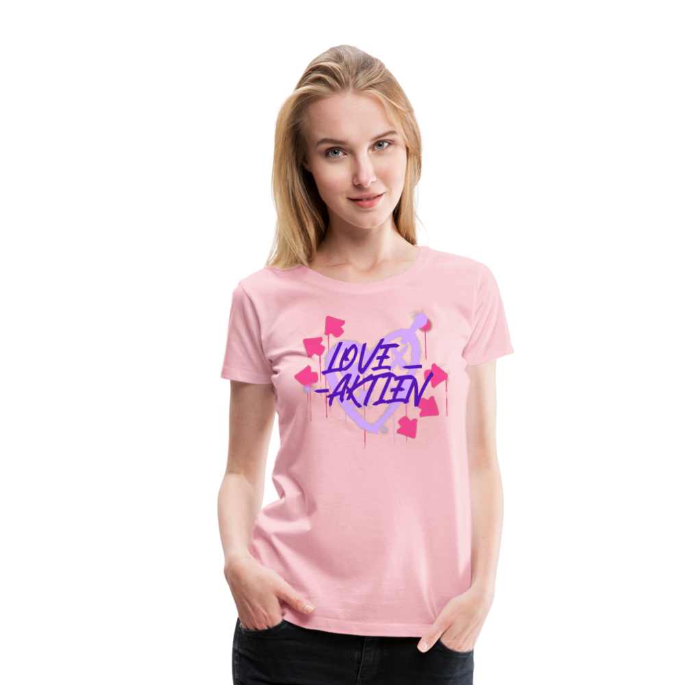 Love Aktien Frauen Premium T-Shirt - Hellrosa