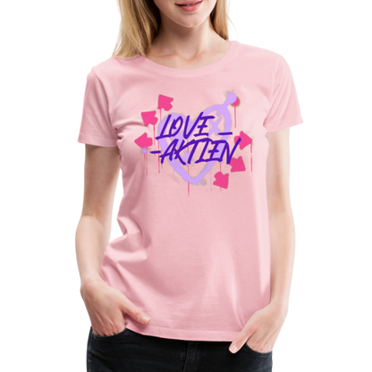 Love Aktien Frauen Premium T-Shirt - Hellrosa