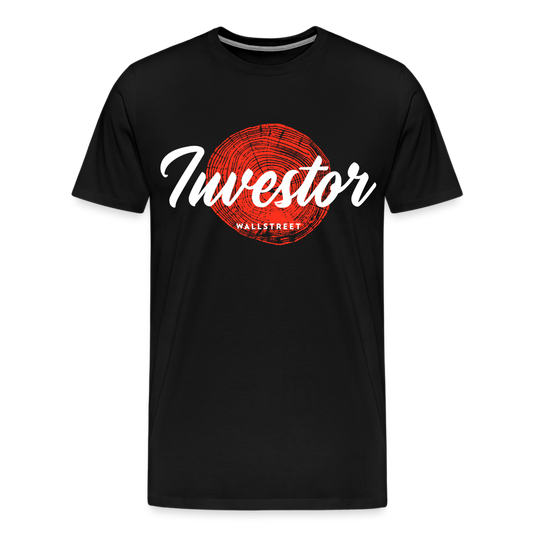 Börsen Investor T-Shirt - Schwarz