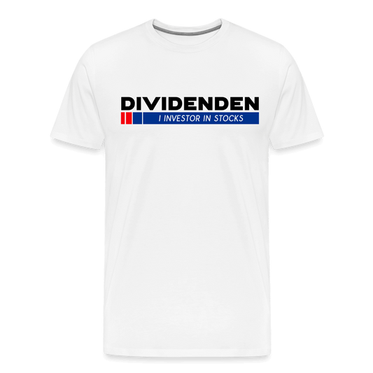 Dividenden Investor Börsen T-Shirt - weiß