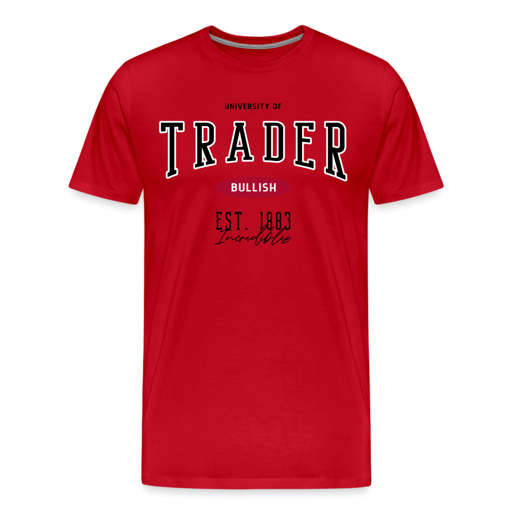 Universität Trader T-Shirt - Rot