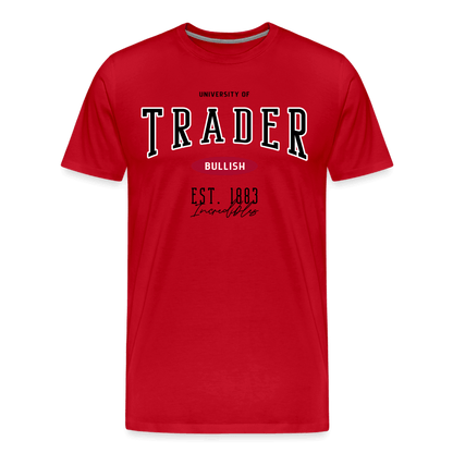 Universität Trader T-Shirt - Rot