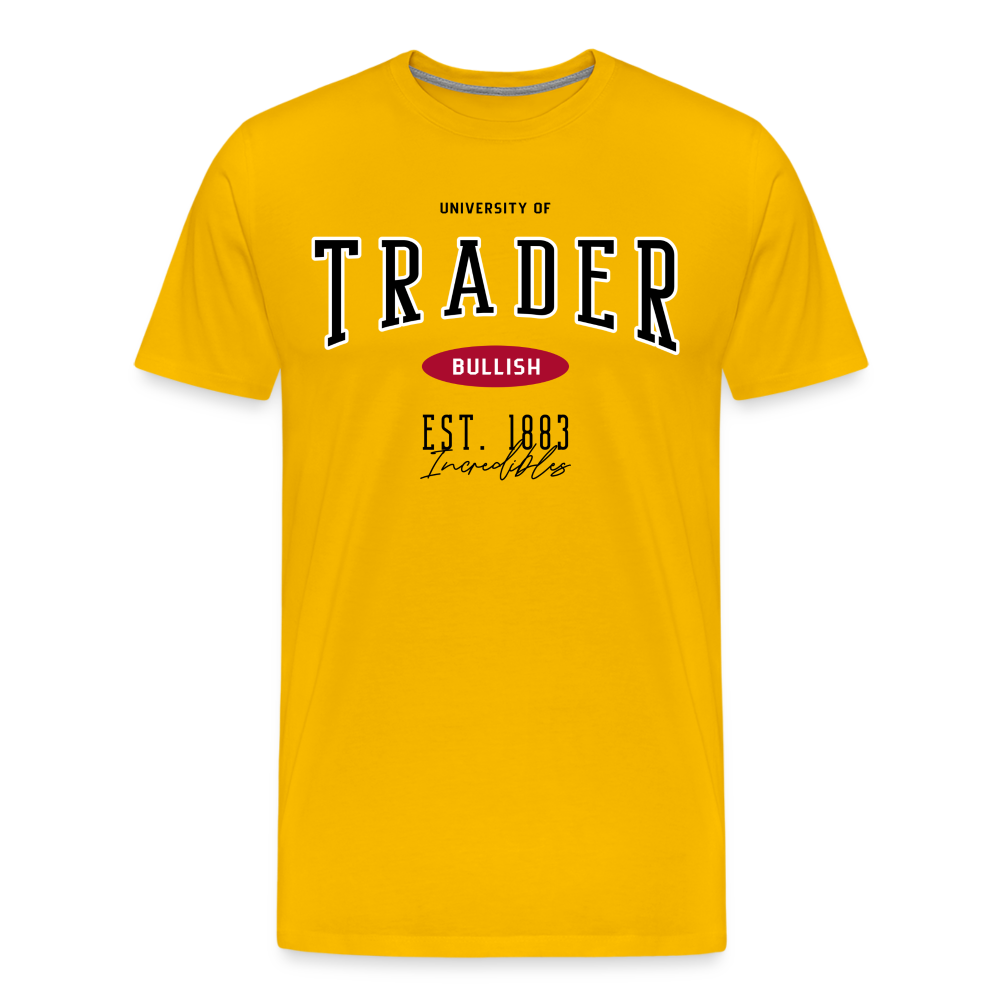 Universität Trader T-Shirt - Sonnengelb