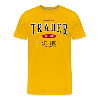 Universität Trader T-Shirt - Sonnengelb