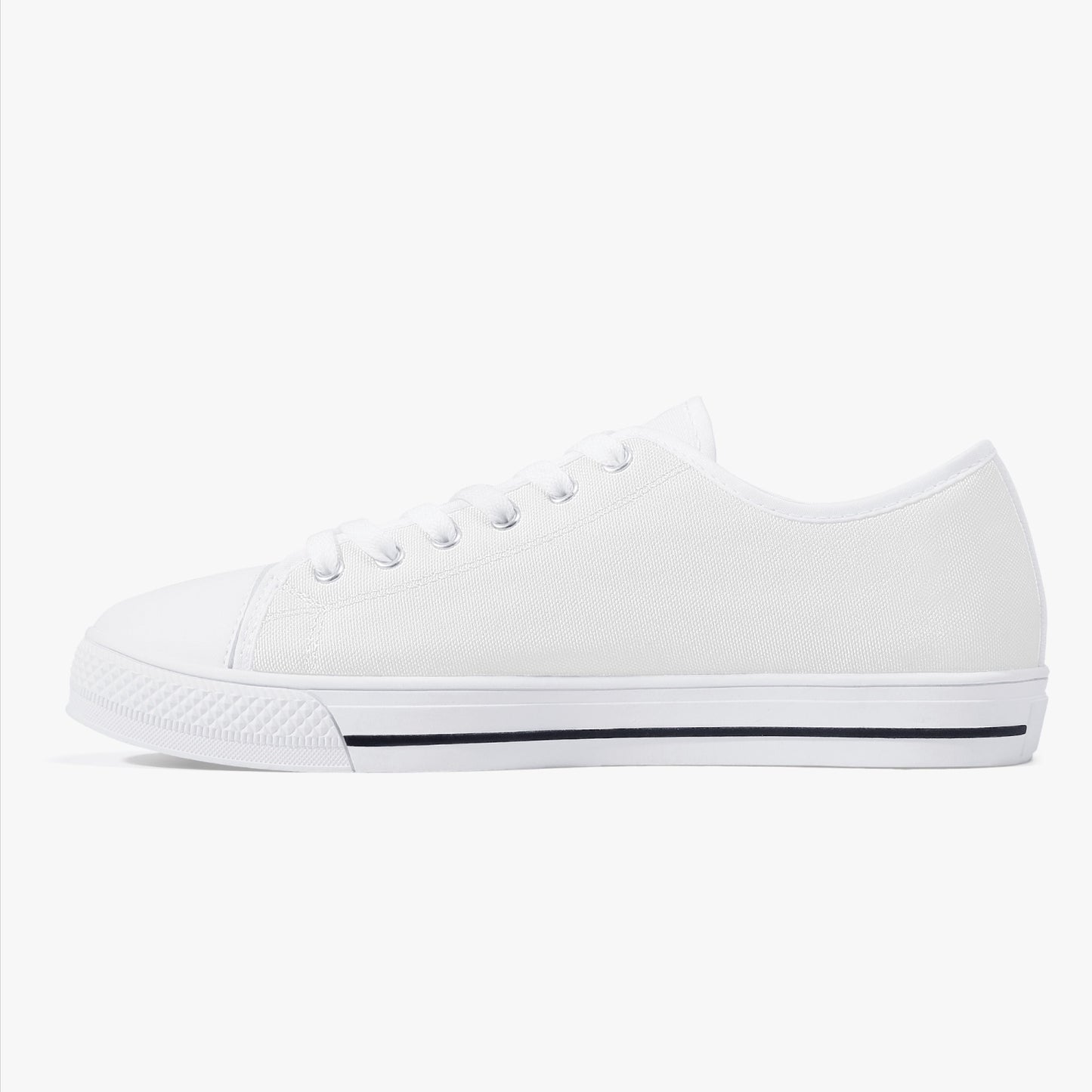 178. Classic Low-Top Canvas Shoes - White/Black-TraderShop82