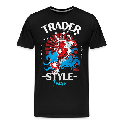 Trader Tokio Premium T-Shirt - Schwarz