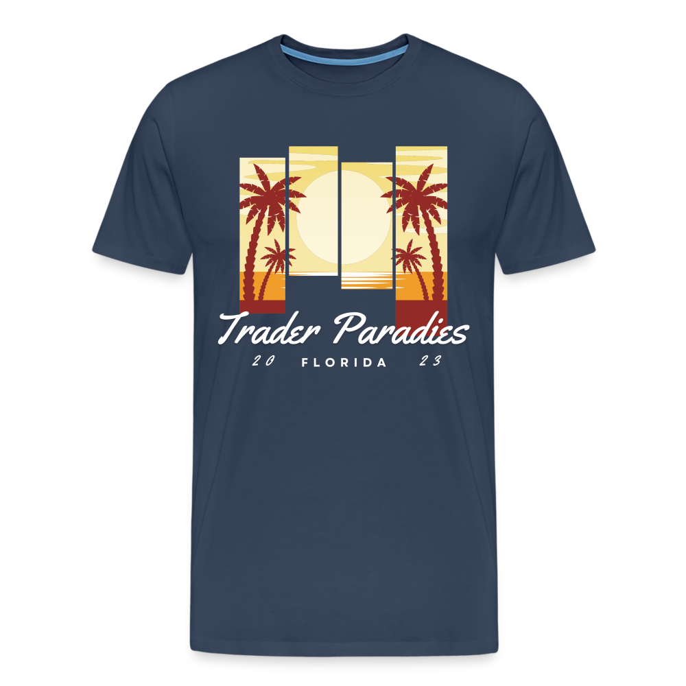 Trader Paradies Männer Premium T-Shirt - Navy