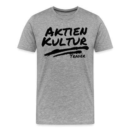 Aktien Kultur Männer Premium T-Shirt - Grau meliert